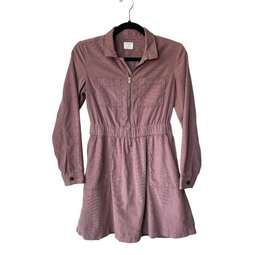 Crewcuts Pink Corduroy Long Sleeve Dress Size 12 Preppy School Casual Church